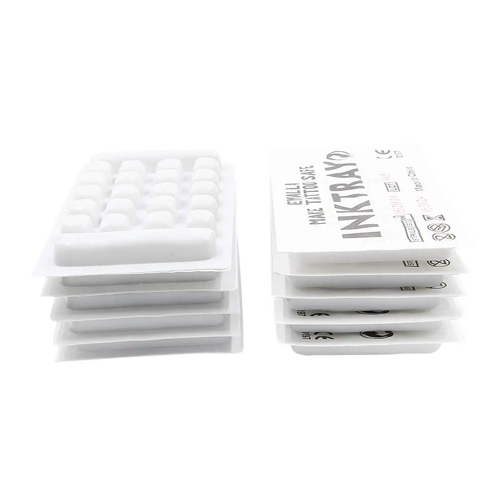 Disposable Tattoo Ink Tray 10pcs/box Tattoo Ink Tray Ink Holder Palet For Tattoo ink Tattoo Supplies