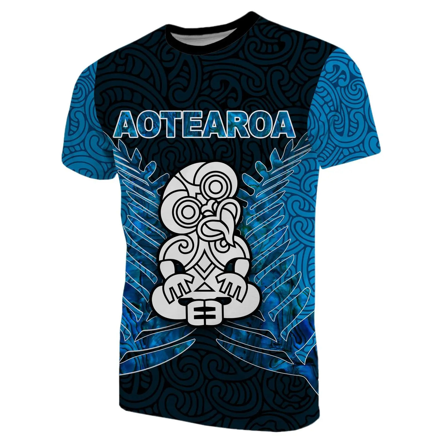 PLstar Cosmos 3DPrint Native New Zealand Culture Aotearoa Maori CultureTurtle Man/Woman Harajuku Streetwear T-Shirt Short Sleeve