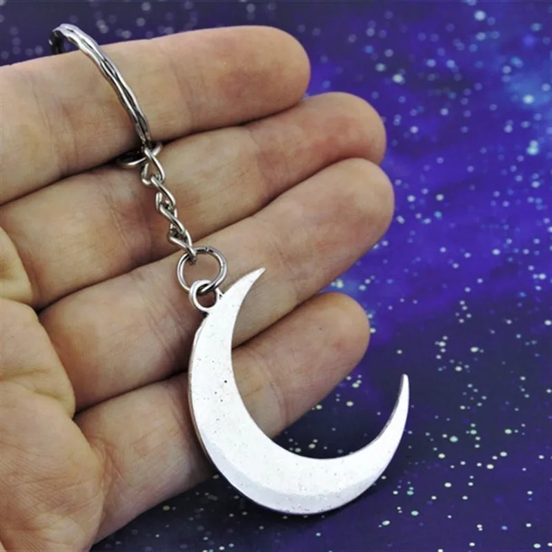 Moon Keychain Crescent Celestial Gift Lunar Planet Charm Space Gift Pagan Gifts Fangirl fashion witch beautiful 2020 new