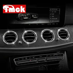 For Mercedes Benz E Class W213 E200/260/300/320 2016-2019 Car Central Air Conditioning Air Outlet Vent Ring Diamond Trim Cover