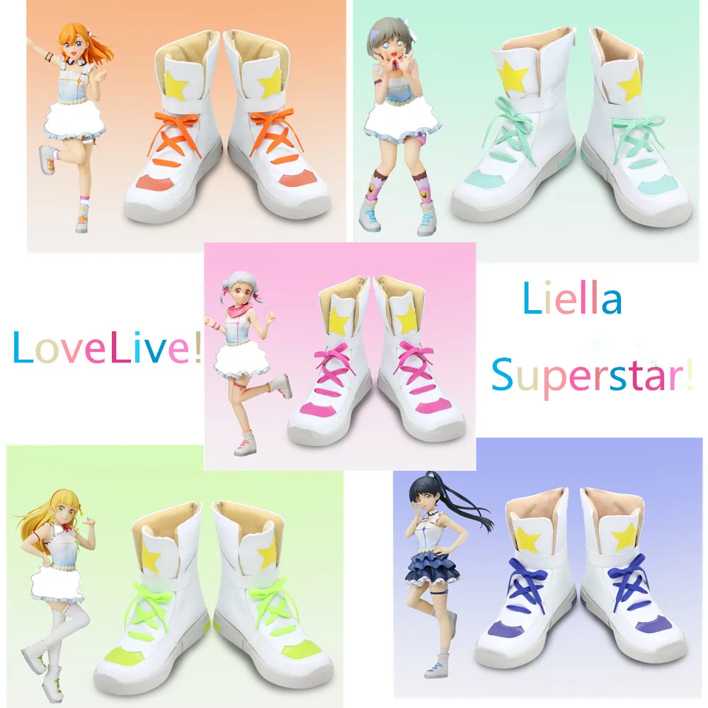 

LoveLive! Суперзвезда!! Liella Love Live Tang Ke Heanna Sumire Hazuki Ren Arashi Chisato Shibuya Kanon Обувь для косплея Сапоги