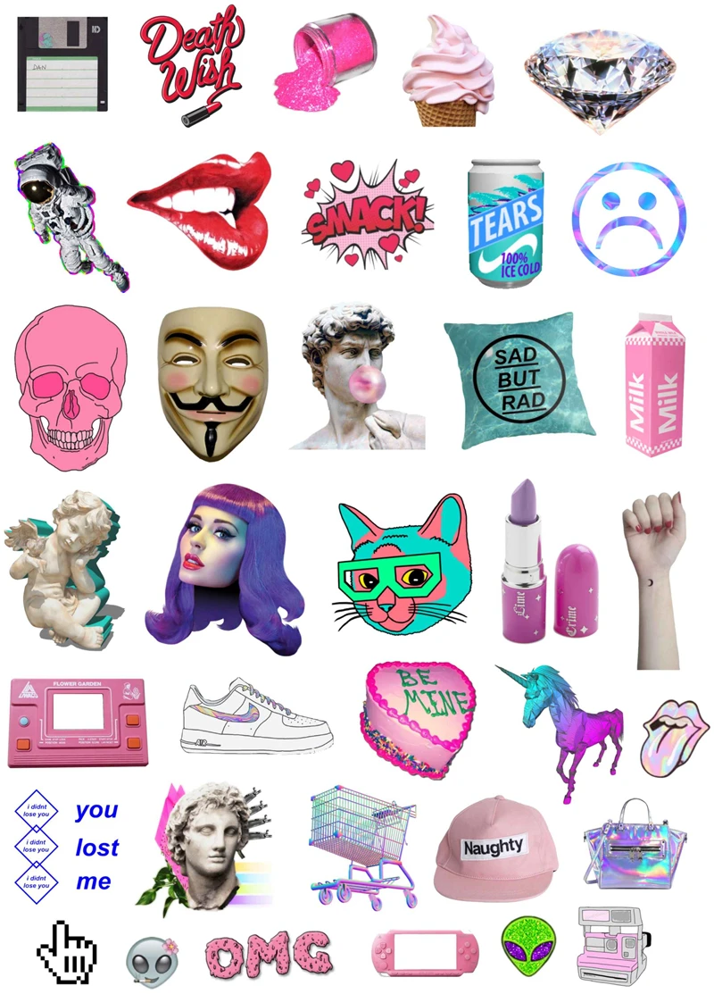 Stickers 37Pcs Leuke Cartoon Stickers Anime Graffiti Punk Waterdichte Sticker Laptop Motorfiets Bagage Snowboard Auto Sticker