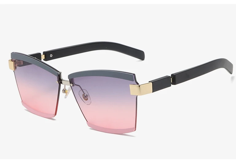 47391 randlose Platz Luxus Sonnenbrille Marke Designer Männer Frauen Fashion Shades Uv400 Vintage Gläser – Detail 5