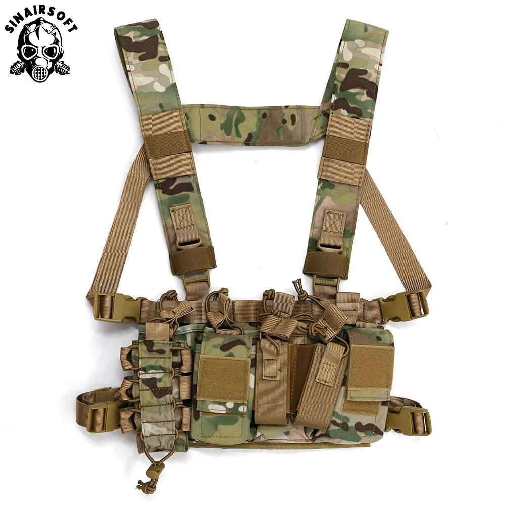 Combat Paintball Multi-pocket Tactical Equipment  Gear Hunting Vest Chest Rig Battlefield Outdoor Camping Hiking USMC