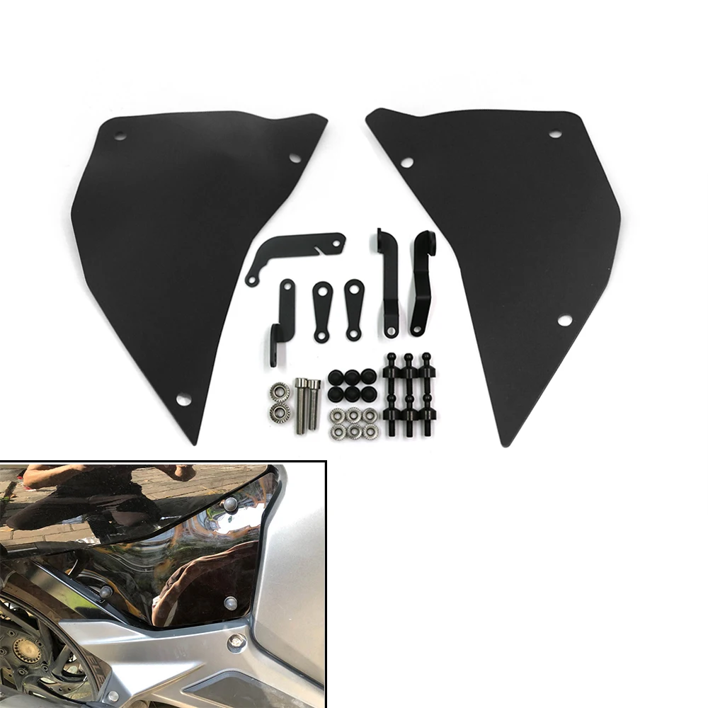 Motorcycle Left&Right Clear Side Cover Panel Gas Fuel Decal Tank Trim Guard Protector For BMW K1600 GTL K1600GT/GTL