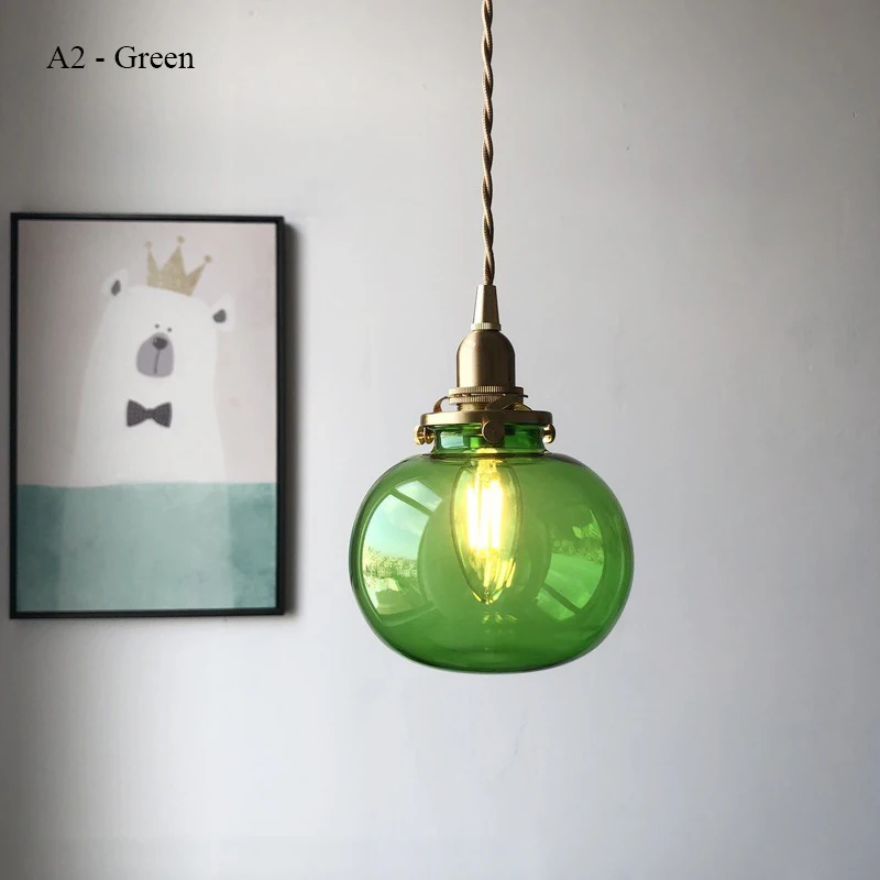 Japanese Style Glass Ceiling Chandelier Lighting Modern Minimalist Bedside Reading Lamp Led Pendant Lights Chandelier Crystal