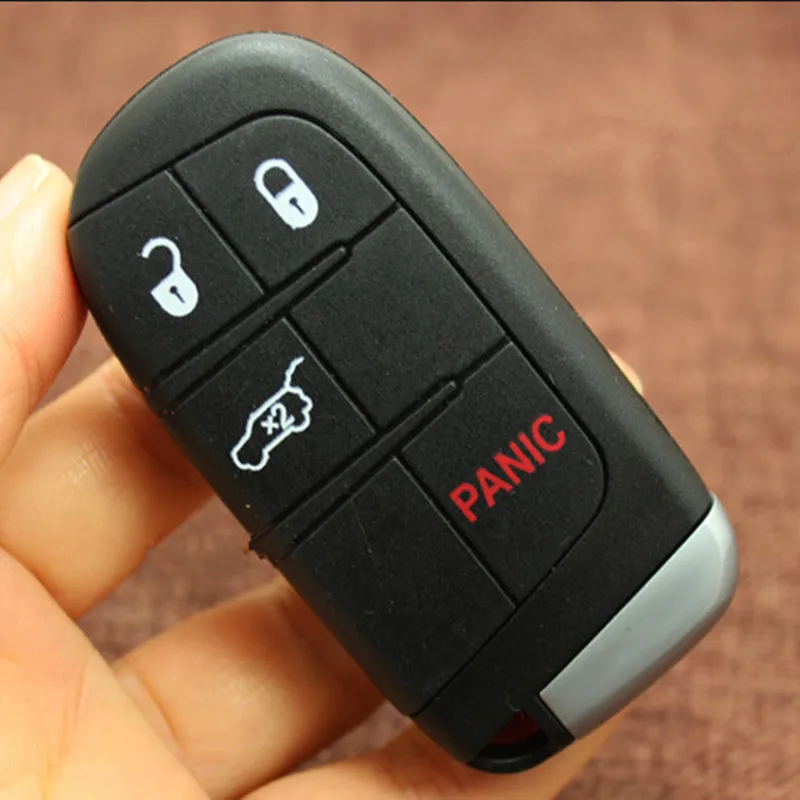 5pcs 2/3/4/5 Buttons Smart Remote Car Key Shell For Chrysler Dodge Journey 2011-2015 Keyless Fob Case With Emergency Blade