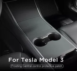 Toppa protettiva del pannello di controllo centrale dell'automobile nera dell'abs 3PCS per gli accessori interni dell'automobile di Tesla Model 3 2017-2020 Tesla