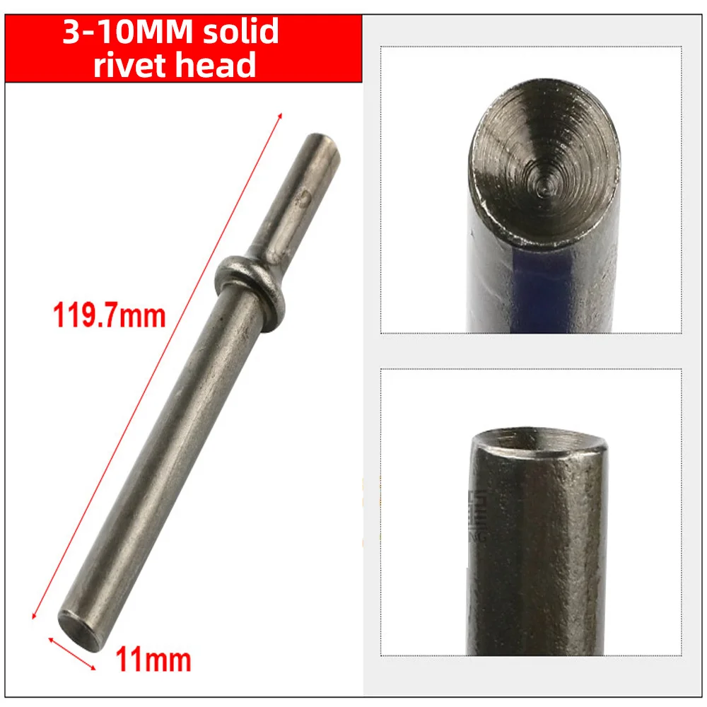 HIFESON 2/3/4/5/6/8MM Pneumatic Rivet Head Semi-Hollow Solid Rivet Head Pneumatic Hammer Traffic Advertising Sign Rivet Head