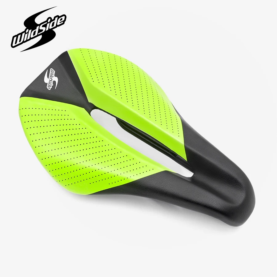 Wildside Bicycle Triathlon Saddle Comfortable Racing Road TimeTrial TT Saddles Men Women Split Nose Cycling Soft Bike Seat Part