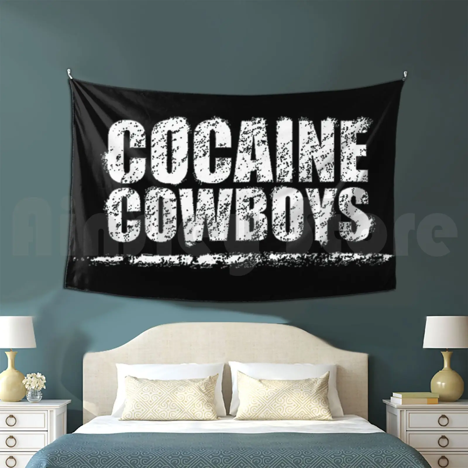 Cocaína Cowboys Boris Brejcha Techno Merch Tapiz personalizado Cocaína Blancanieves Boris Brejcha Brecha