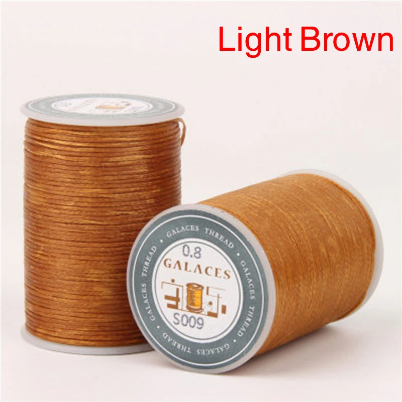 90 Meters 0.8mm Leather Waxed Thread Cord for DIY Handmade Hand Stitching Thread Flat Waxed Sewing Line Supplies