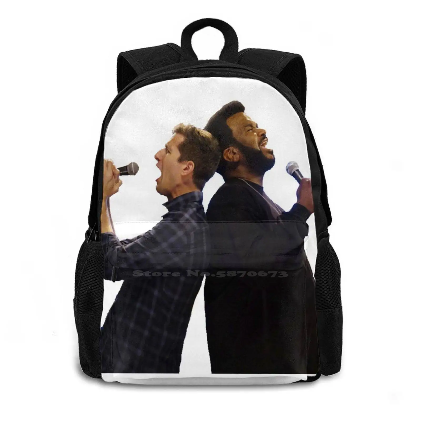 Jake And Doug Judy Singing Hot Sale Schoolbag Backpack Fashion Bags Doug Judy Singing Brooklyn 99 Brooklyn Nine Nine B99 Jake