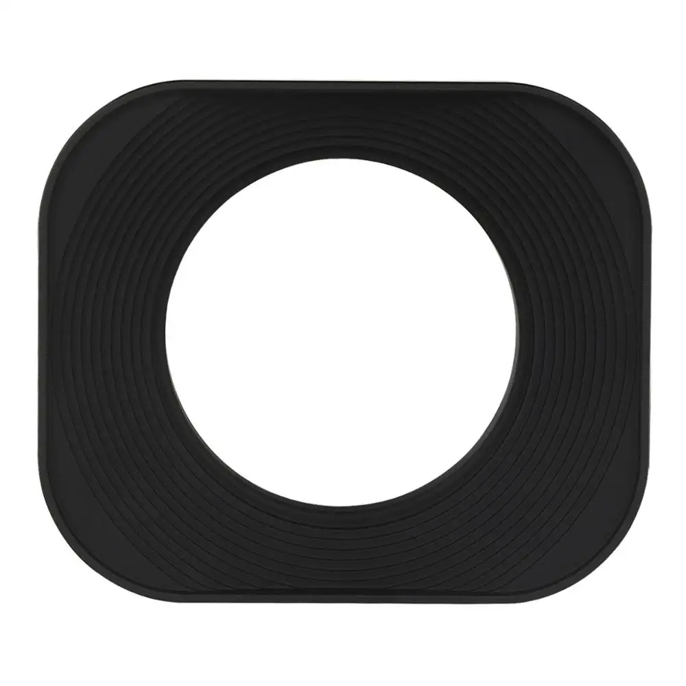 Haoge 43mm quadrado metal parafuso-na capa da lente com tampa para voigtlander nokton clássico 35mm f1.4 40mm f/1.4 mc sc vm lente preto