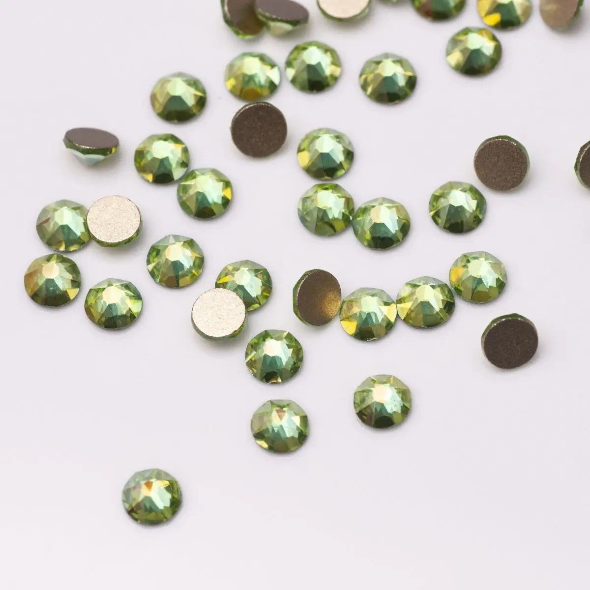 YANRUO 2088 Cold New Element AB Strasssteine, nicht heißklebend, flache Rückseite, SW Gems, zum Aufkleben auf Nägel, Kristalle für Bastelarbeiten – Detail 13