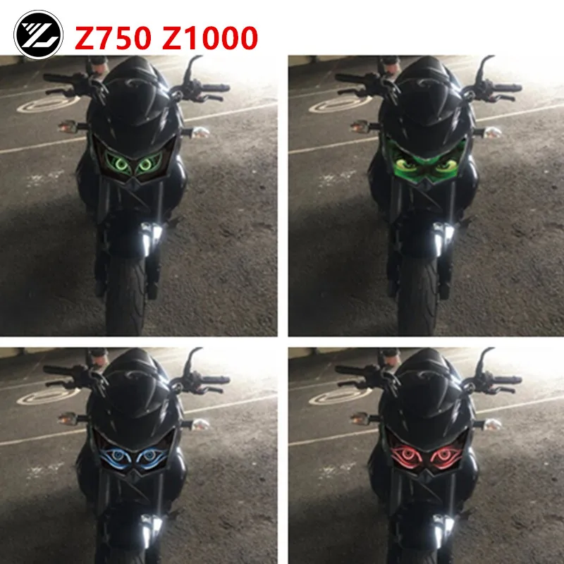 

Motorcycle Front Fairing Headlight Guard Sticker Head light protection Sticker for KAWASAKI Z1000 2007-2009 Z750 2007-2015