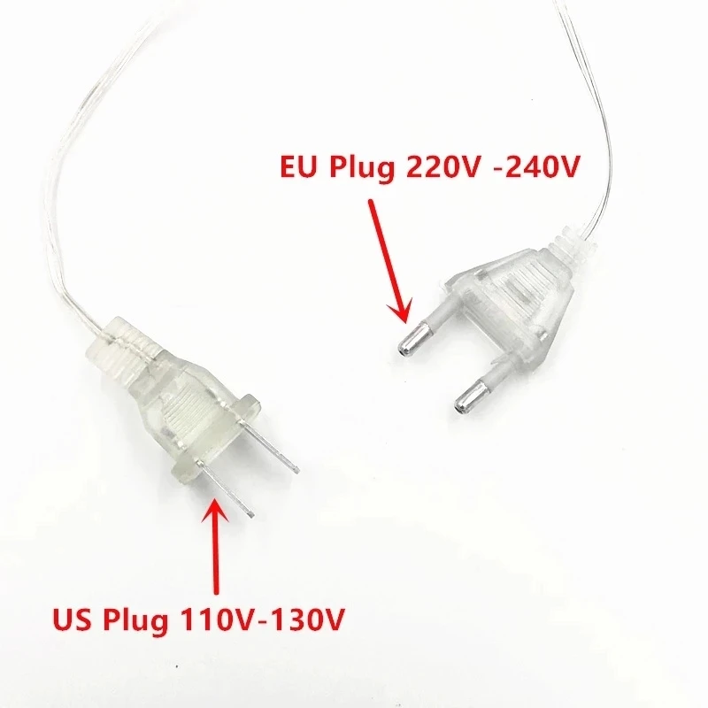 Guirnalda de luces Led para árbol de Navidad, cadena de 110V, 220V, 10M, 100 Led, resistente al agua, para el hogar, jardín, fiesta, decoración de vacaciones al aire libre