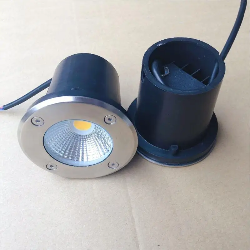 15PCS/Lot LED Underground Light 5W COB Spotlight Inground Buried Garden Yard Floor Landscape Lamp AC85-265V DC12V