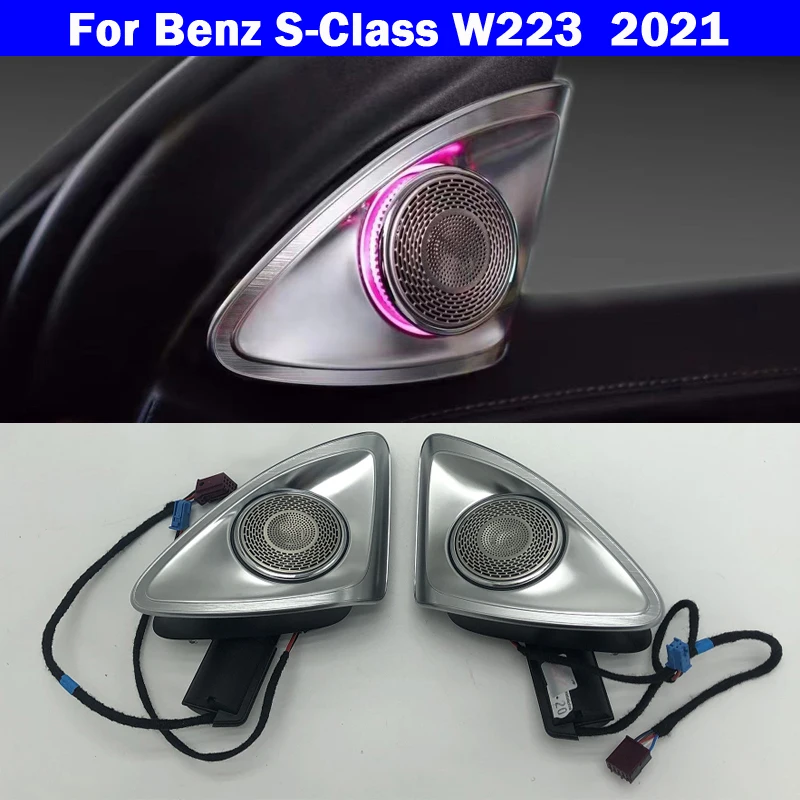 

Auto 64-Color For Benz For Maybach S-Class W223 2022 Original 4D Rotating Tweeter Speaker Ambient Light Led Atmosphere Lamp