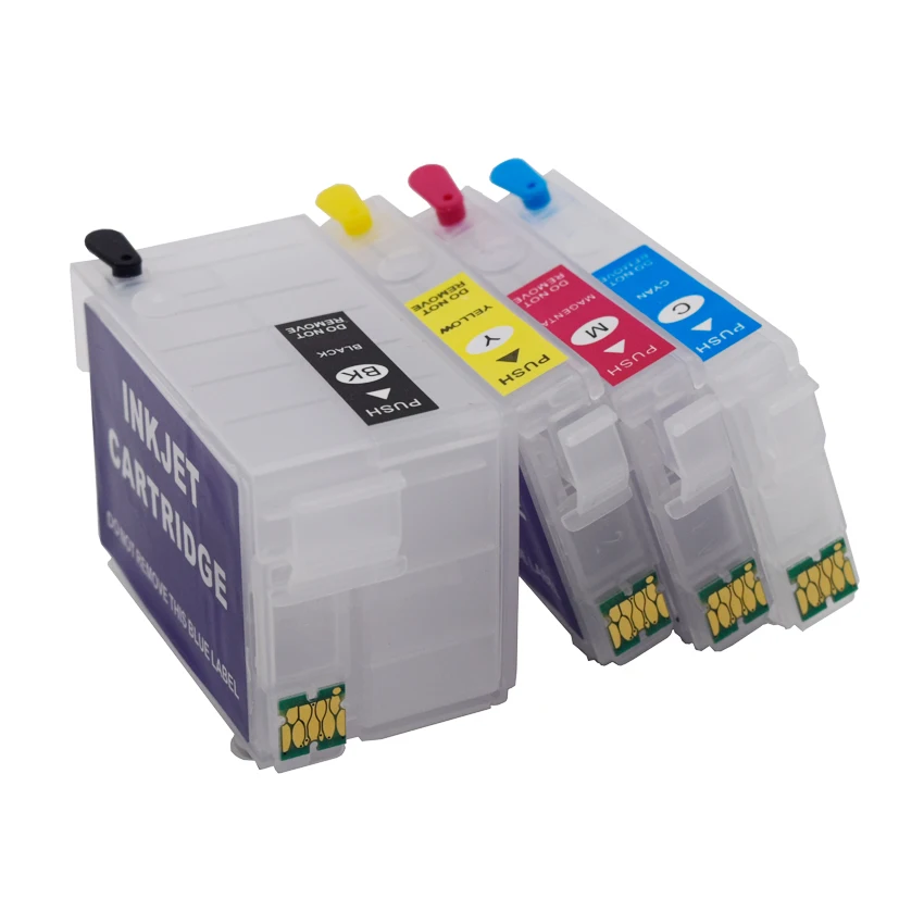 T252XL 27xl Refillable Ink Cartridge With Dye Sublimation Ink For Epson WF-7710 WF-7720 WF-7210 WF-7220 WF2750 WF3640 Printers