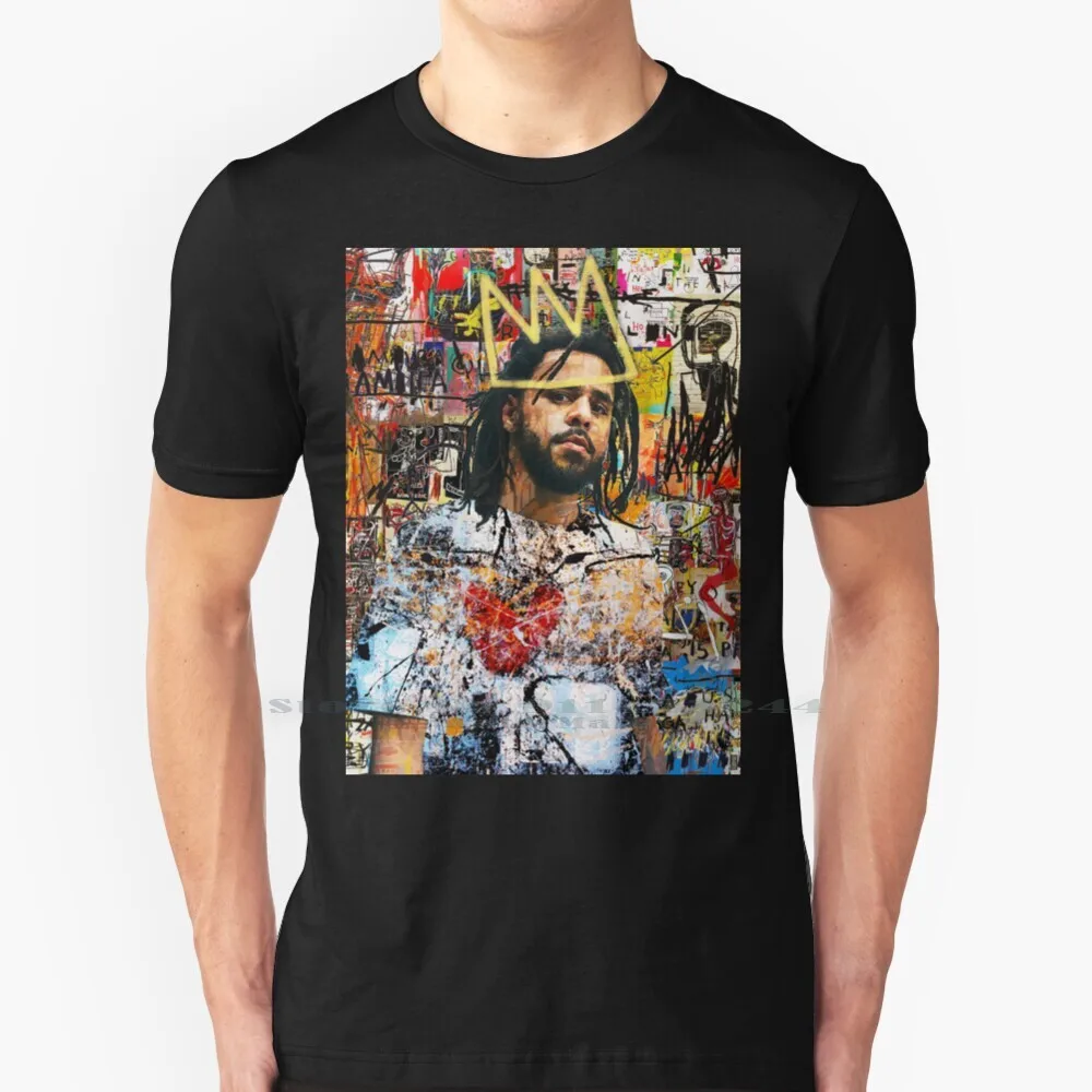 J Cole Portrait T Shirt Cotton 6XL Jcole Hiphop Dreamville Artist Rapper Love Icon Tribute Portrait Lyricist Poet Wordplay