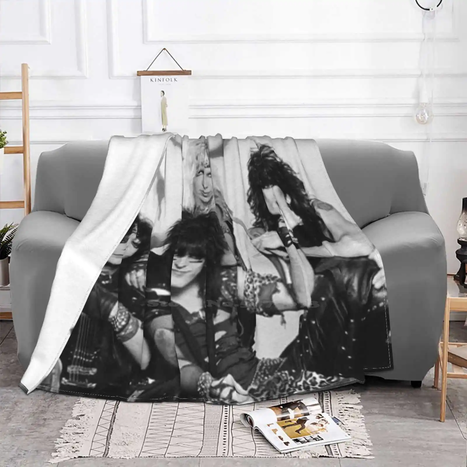 Nyc tutte le taglie copertina morbida coperta decorazioni per la casa biancheria da letto banda musica anni \'80 metallo Vintage Crue Motley Nikki