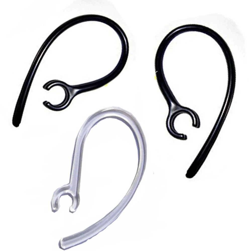 5Pcs Earhook Handfree 6.0mm Bluetooth Headset Black Plastic Ear Clip Cap Sleeve Rubber Ring Ear Hook Earphone Accessories