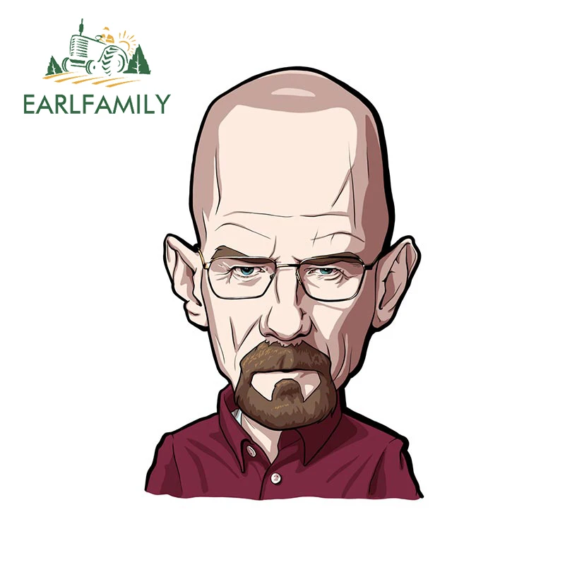 EARLFAMILY 13cm x 8.7cm for Breaking Bad Vinyl Car Stickers Waterproof Motorcycle DIY Decals Graffiti Bumper Car Accessoires