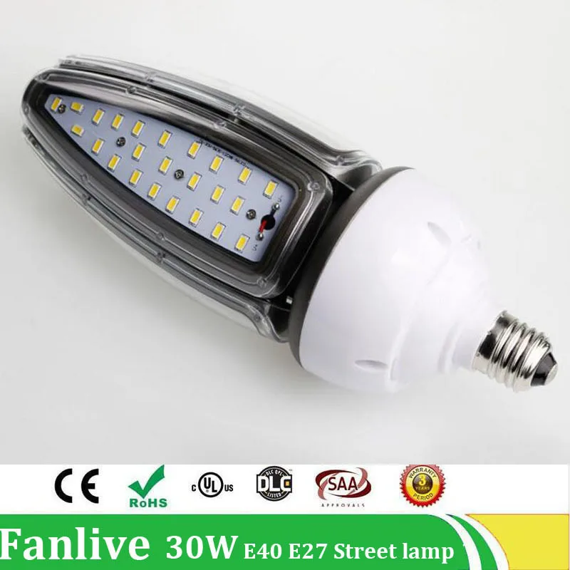 Bombilla LED de mazorca de maíz para exteriores, Lámpara decorativa de aluminio de 30W, 50W, 80W y 100W para Calle y jardín, 5 unids/lote, AC85-265V