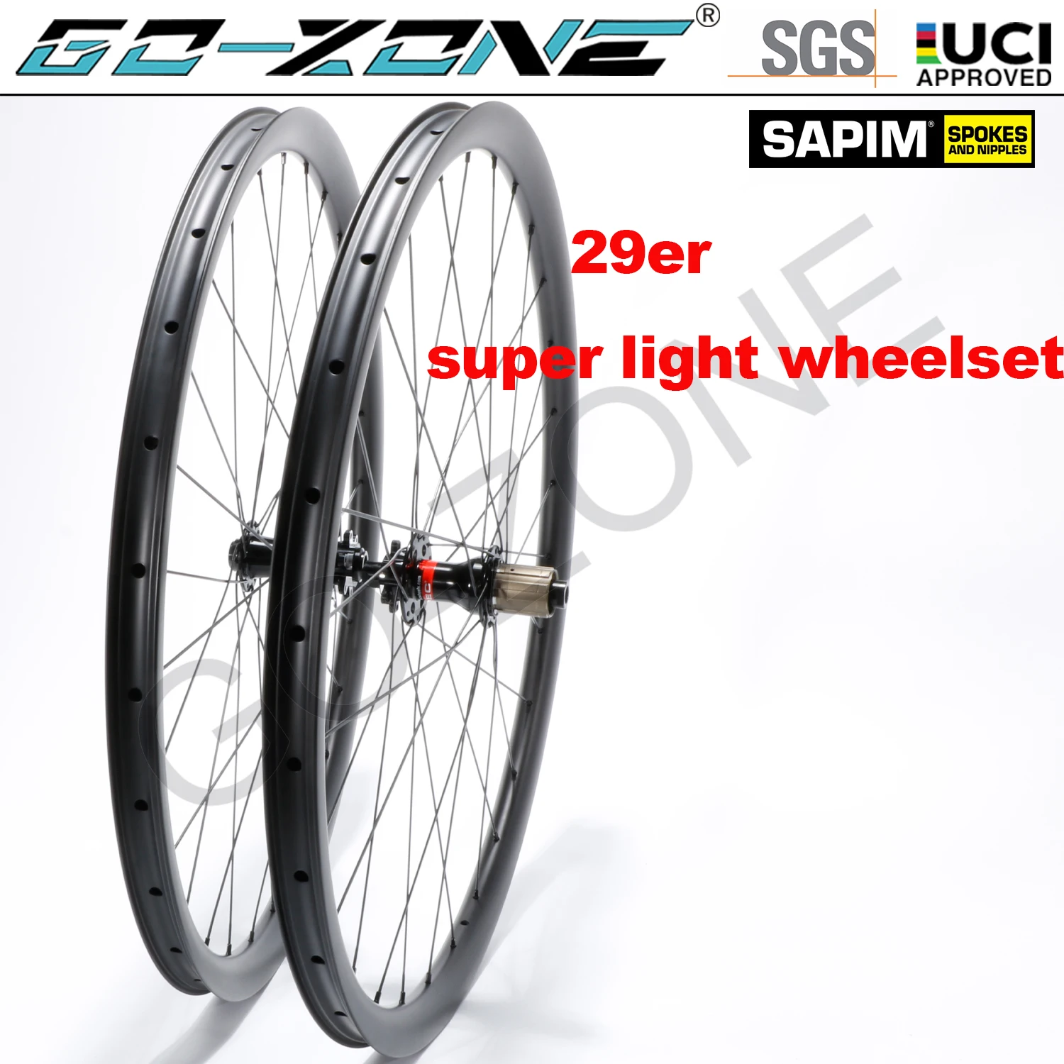 

Various Sizes 29er MTB Wheels Carbon Ultra Light Tubeless Novatec791 792 Sapim Thru Axle / Quick Release / Boost MTB Wheelset 29