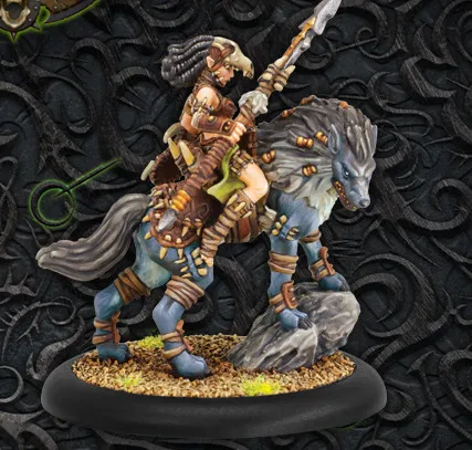 

model kit resin kit Avatars of War 28294 Hordes tribe Oberos still soldier wolf championship champion