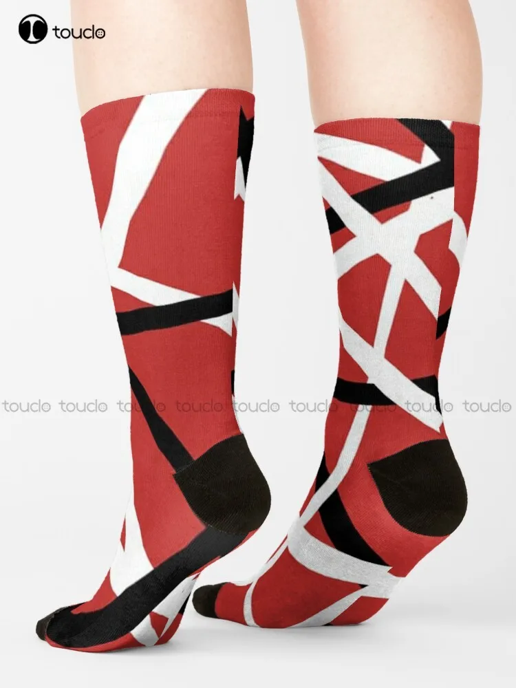 Red Arrival Van Halen Socks Cotton Socks For Men Personalized Custom Unisex Adult Teen Youth Socks 360° Digital Print Funny Sock