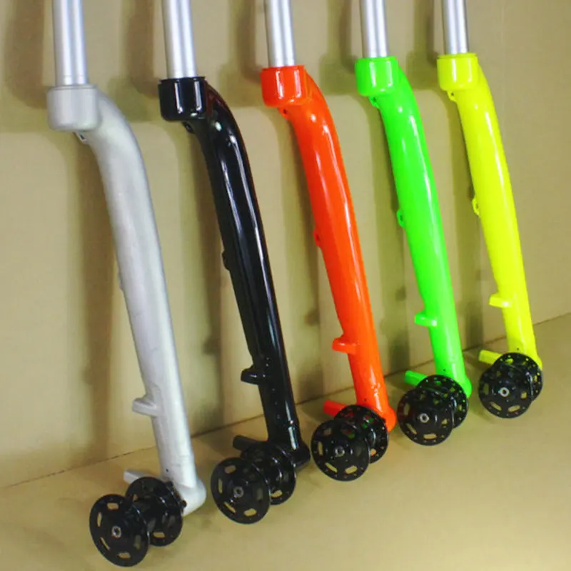 Bicycle Front Fork 26/27.5ER MTB Mountain Bike Hard Fork Colorfull Individuality Fork DIY Lefty Fork Bike Fork with Bike Hub