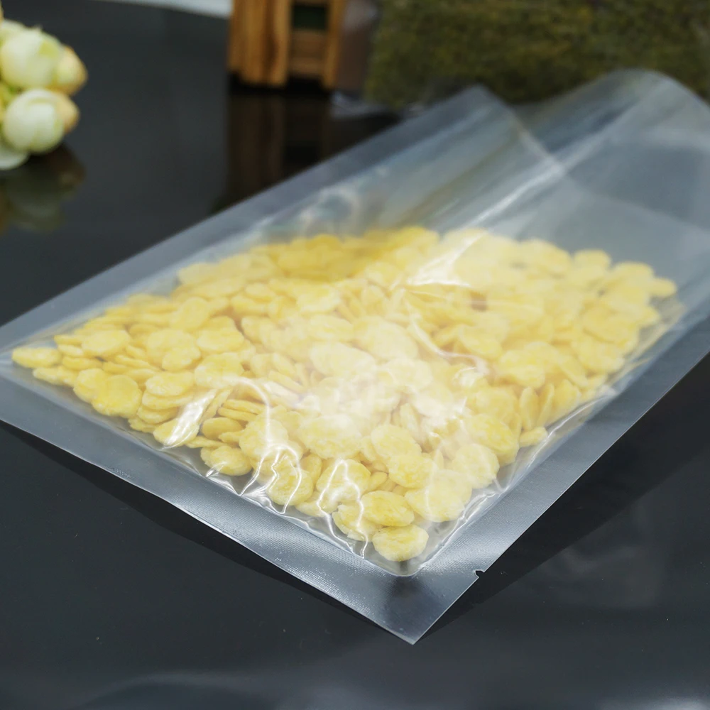 100pcs Vacuum Sealing Packing Bag 10x15CM Transparent Plastic Vaccum Bags for Food Fresh Keeping Storage Nuts Beef Pork Packages