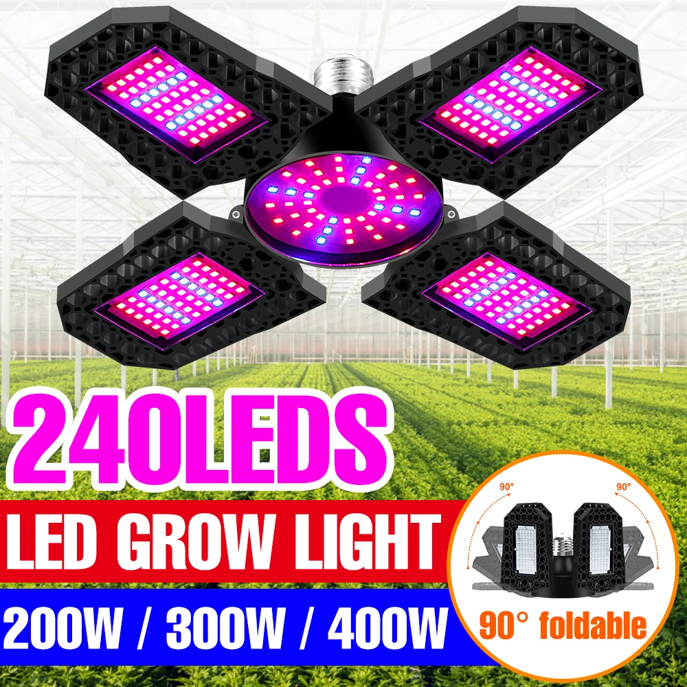 Full Spectrum Lamp E27 LED Grow Light Plant Bulb 200W 300W 400W Phyto Lamp 85-265V Phytolamp LED Hydroponics Grow Lighting 2835