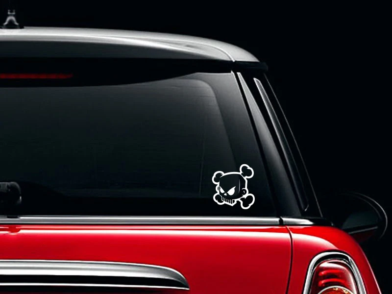 Angry Cartoon Character Avatar Ken Block Skull Personality Car Stickers for Window Body Decoration Decal