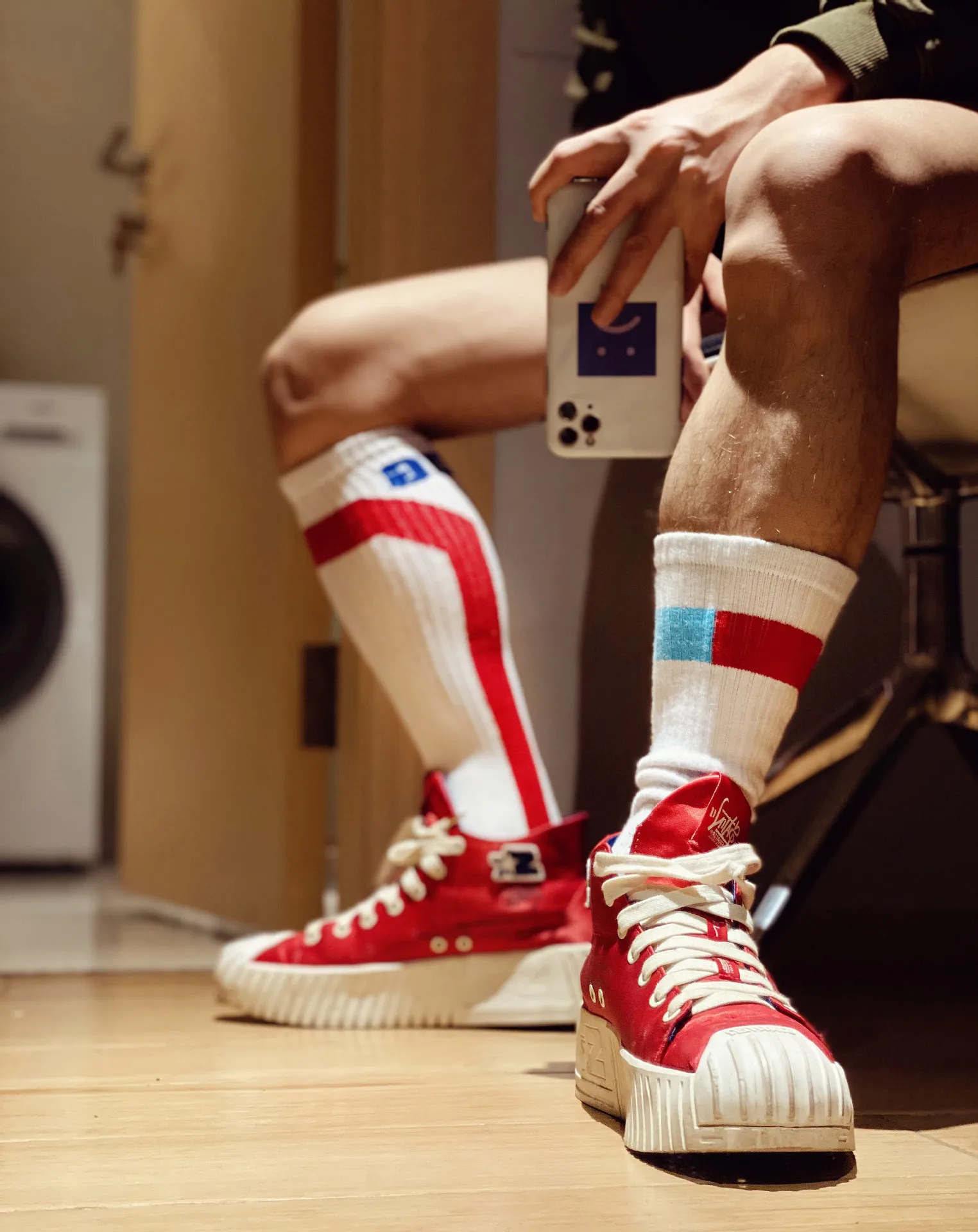 

Fashion trend all-match cotton letters men's casual and comfortable breathable men's tube socks