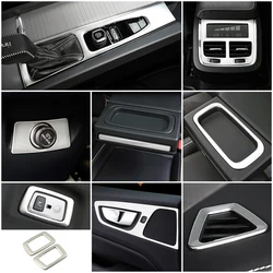 for Volvo XC60 2018-2025 Car Interior Sticker Dashboard Air Conditioner Vent Outlet Frame Gear Shift Panel Reading Light Cover