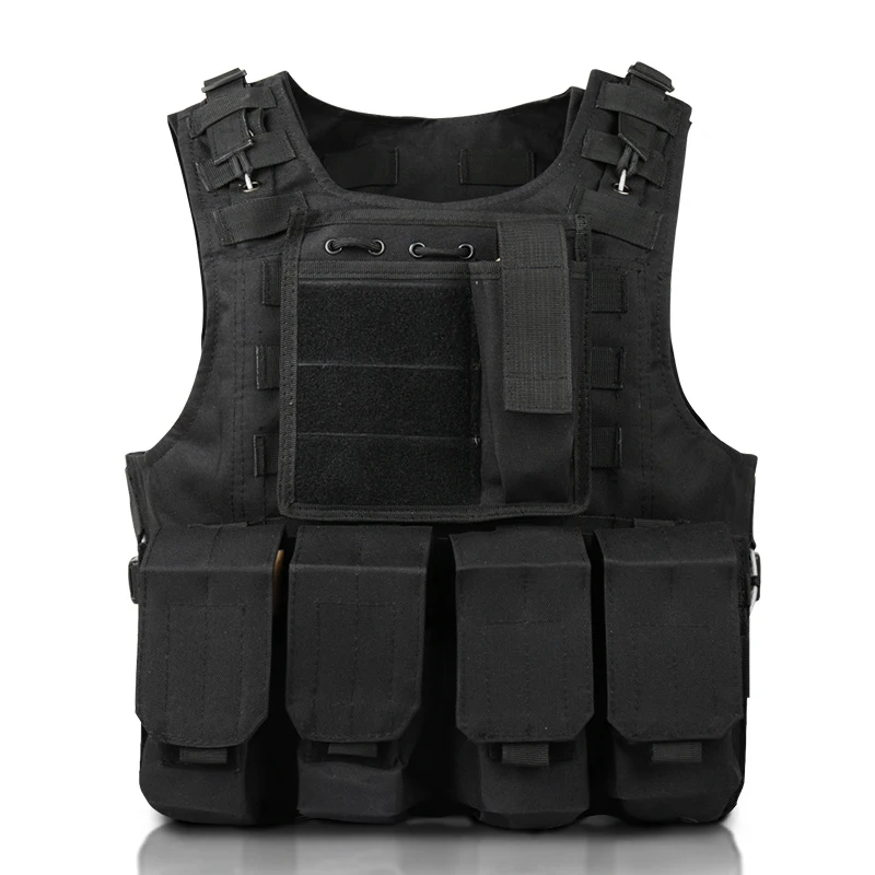 Black Adult Outdoor Multi-function Tactical Vest Molle Armor Hunting Jungle Outdoor Equipment