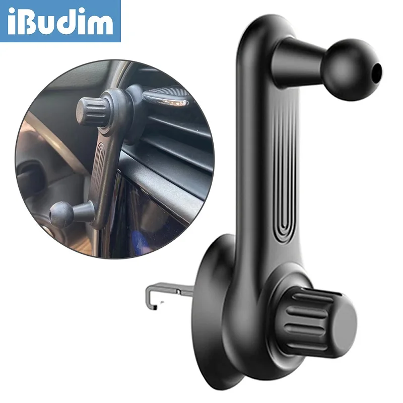 iBudim 17mm Ball Head Air Vent Clip for Car Phone Holder Car Air Outlet Hook for Magnet Mobile Phone Bracket Gravity Phone Mount