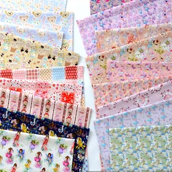 Cotton Muslin Sewing Fabric Cartoon Animals Digital Print Fabrics For Cotton Quilting Clothes Per Meters