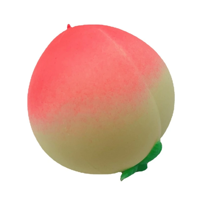 

1Pcs Simulation Peach Colorful Vent Ball Toy, Relieve Anti Stress Press Decompression Toy Balls for Child Kids