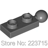 *plate 1X2 W Ball End* 50pcs DIY enlighten block brick part No.22890 , Compatible With Other Assembles Particles