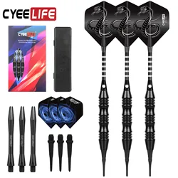 CyeeLife 20g 3 stücke Spitze Darts Aluminium Welle Elektronische Kunststoff Dartscheibe Indoor Outdoor Spiele Familie bar unterhaltung