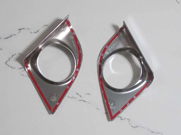 Chrome ABS Front Fog Light Cover Trim For 2009-2010 Acura TSX Sedan 2PCS