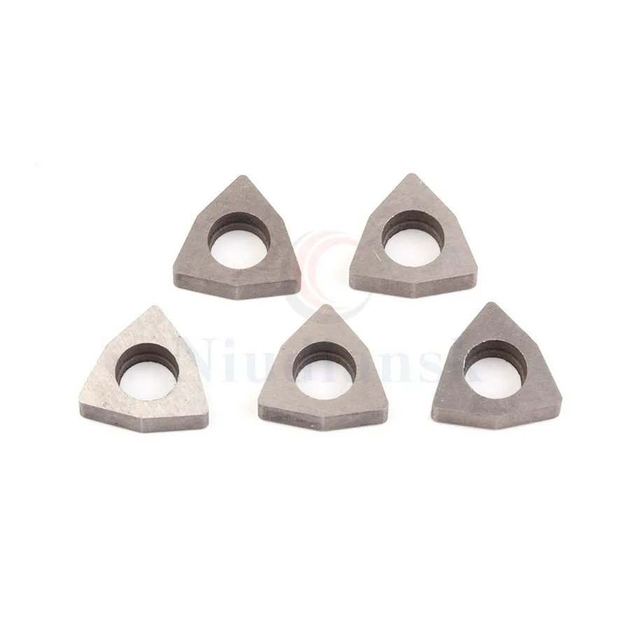 10 pcs MW0603 BW0803 MW0804 High Quality W-Type Peach-shape Carbide Inserts Shim Turning Tool Holder Accessories Lathe Knife Pad