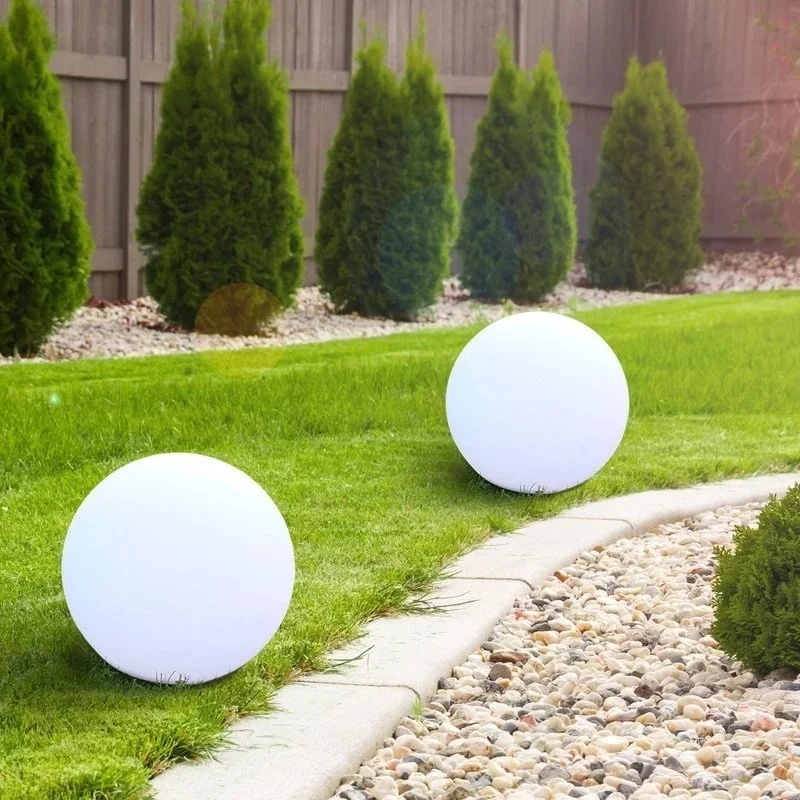 LED Luminous Ball 40/60cm Inflatable Glowing Ball Landscape Lamps for Outdoor Garden Backyard Beach Swimming Pool Decor Lights