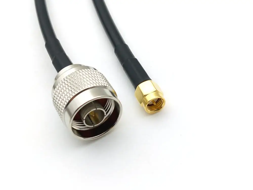 20pcs cable rg58 conector N male and Sma male adapter connector