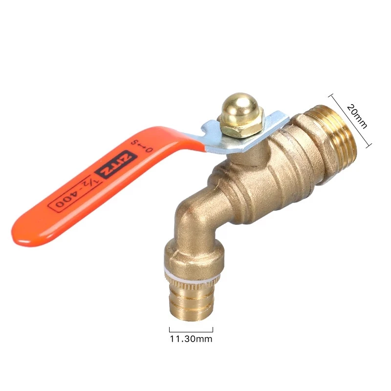 

Thicken Garden Tap Faucet 1/2'' 3/4'' Metal Snap Fittings BSP Garden Hose Connector Home Outdoor Garden Tools