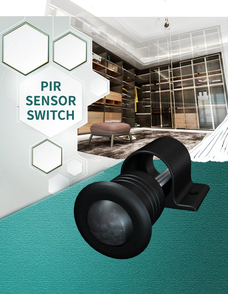 Intelligente LED-Beleuchtung für Smart Homes mit Sensor, DC12V 24V, Infrarot-PIR-Bewegungsmelder, automatischer Sensorschalter – Detail 1